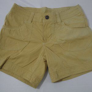KUHL Hiking Shorts 2 Yellow Mustard Sports Snap
